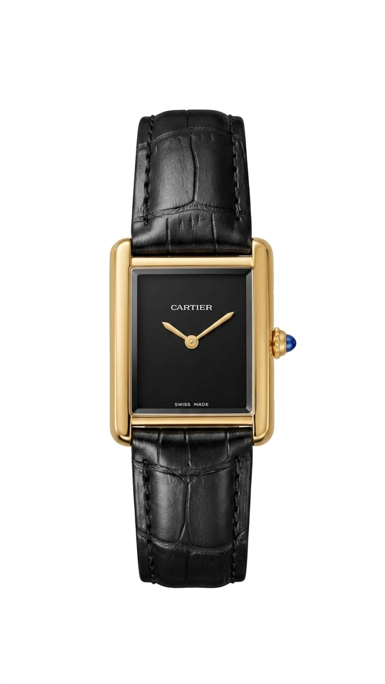 Cartier Classic Leather Strap Watch